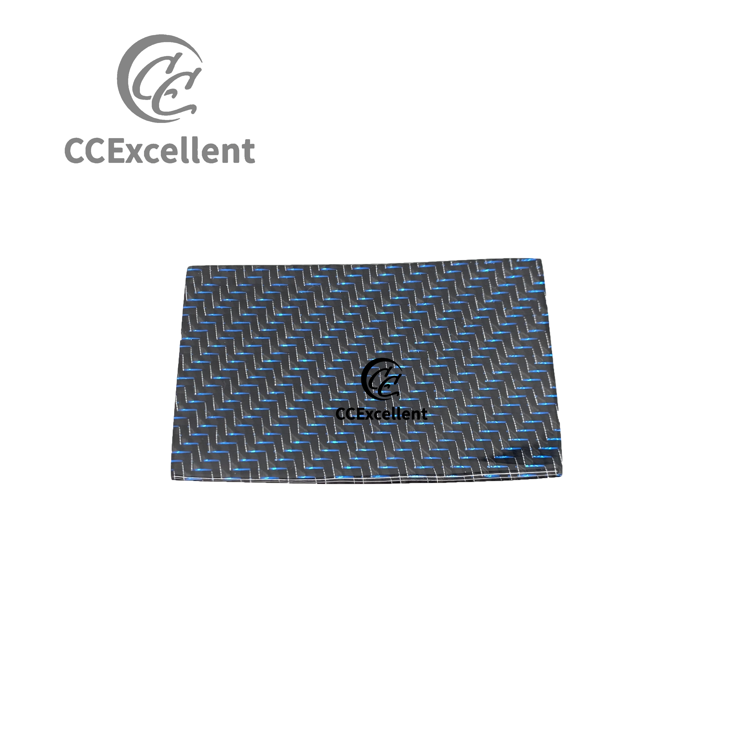 Fibre de carbone fil bleu et argent 10