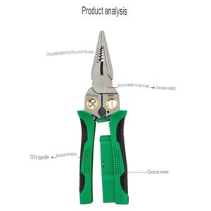 Электрическая пробная ручка, плоскогубцы для зачистки проводов, измеримые Электрические плоскогубцы, инструмент для электриков, обжим, Лидер продаж - Product Image 4