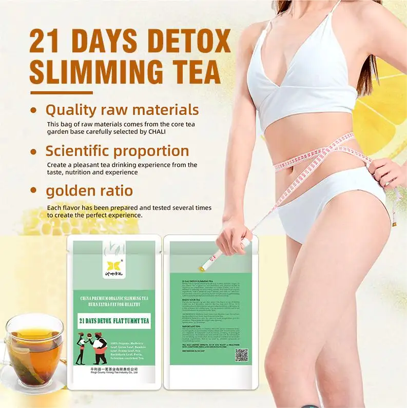 Teh Herbal, detoks, Herbal, Sliming, perut datar, pembakar lemak, penurunan berat badan, teh detoks, teh Fibroid pelangsing