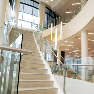 Thiết kế hiện đại thép không gỉ cầu thang hành lang ban công lan can bài DIY cài đặt Cột ban công lan can cho căn hộ - Product Image 1