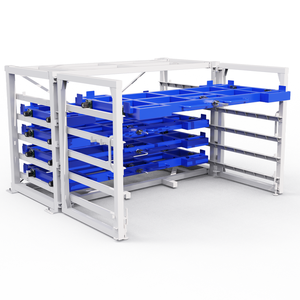 Estructura estable Cajón de operación automatizada Estante de almacenamiento de placa de metal Sistema de estantería en voladizo de servicio pesado - Product Image 1