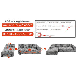 Geométrica elástica sofá capa <span class=keywords><strong>slipcovers</strong></span> L-Shaped canto sofá sofá capa poltrona sofá capa 1/2/3/4 lugares para sala de estar 1pc - Product Image 2