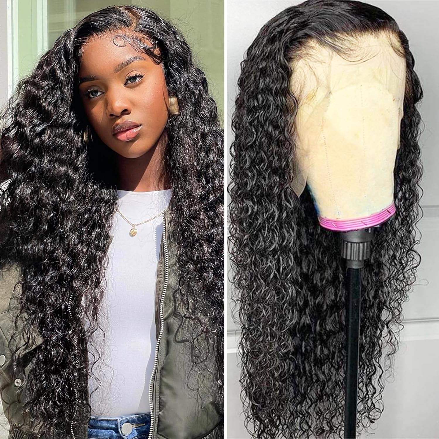 วิกผมลูกไม้ด้านหน้า13*4