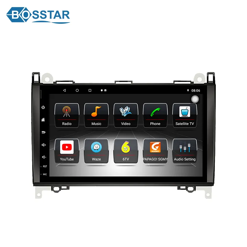 Android araba ses sistemi için Mercedes Benz B200 BLK200 R300 R350 2009 oto elektroniği GPS navigasyon