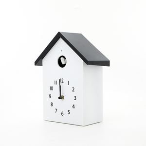 Động vật âm thanh theo giờ kêu vang chim cúc cu Đồng hồ nhựa đồng hồ treo tường với kim hiển thị khuôn mặt duy nhất thiết kế cho phòng khách - Product Image 5