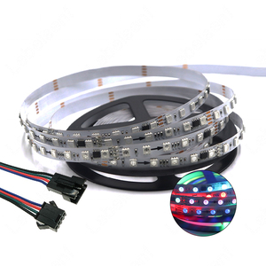 5 м DMX512 светодиодная полноцветная Гибкая Пиксельная световая лента SMD 5050 RGB внешняя IC UCS512B3 непрерывная точка постоянного тока 12 В 24 в 60 72 светодиода/м - Product Image 1