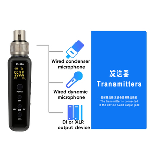GAW-MA17 2024 OEM/ODM profesyonel kablosuz sistem kablolu dinamik mikrofon için verici alıcı UHF kablosuz adaptör kullanımı - Product Image 4