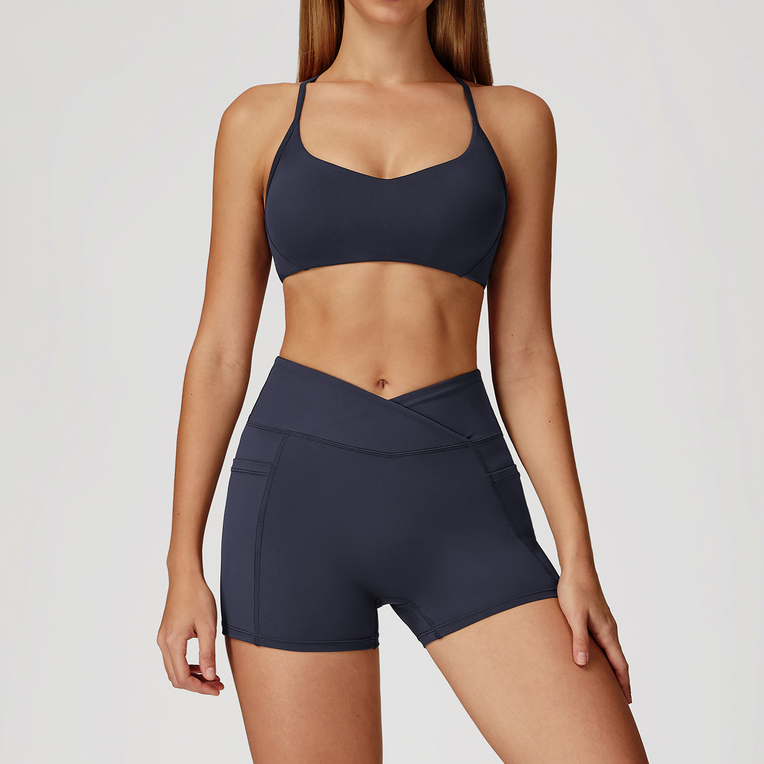 2043 Bra & 2030 Shorts - Midnight Blue