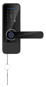 セキュリティ電気ハンドル指紋パスワードICカードTuyaWifiリモートコントロールロックキーTTLOCKスマートドアロック - Product Image 3