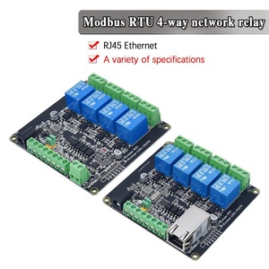 RJ45 485 RTU 4ウェイリレーModbus出力4ウェイスイッチ入力4DI4DOイーサネット - Product Image 1