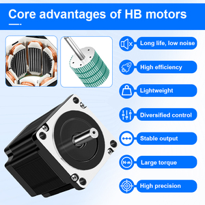 RB nema34 động cơ bước Kit lai với nhiệt độ cao động cơ bước động cơ DC động cơ với bộ mã hóa HB 12V 6V - Product Image 3