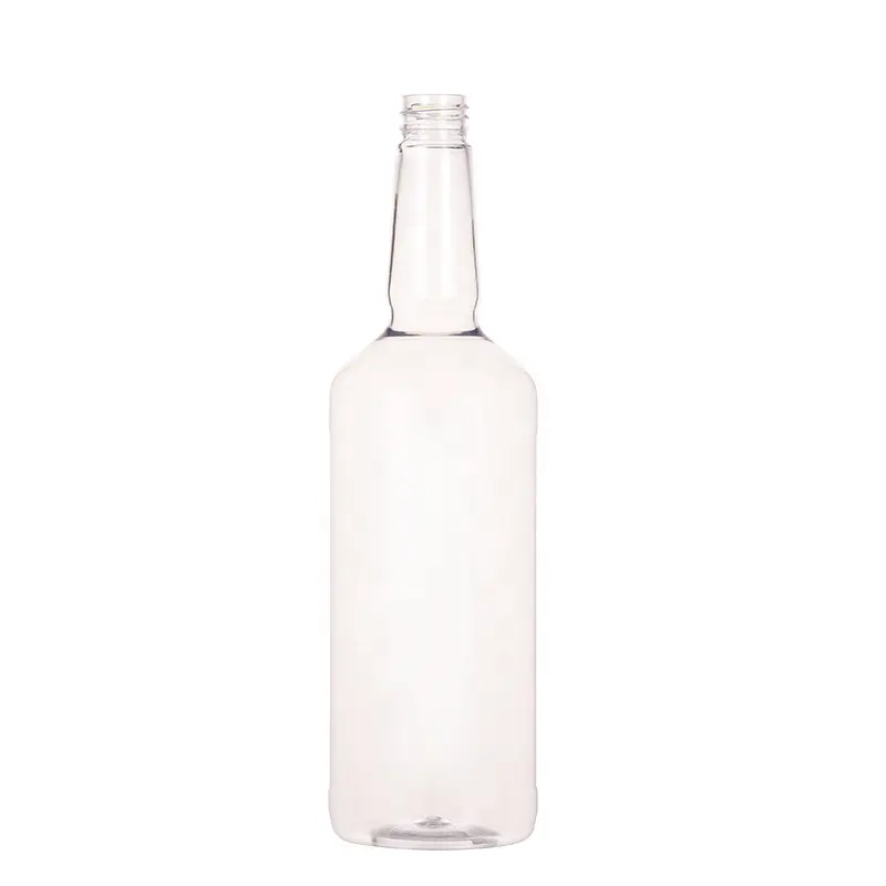 Boş PET bira şişesi 1 litre şampuan için uzun boyunlu plastik şişe 1L