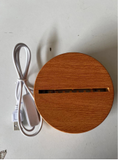 Wood grain base with switch