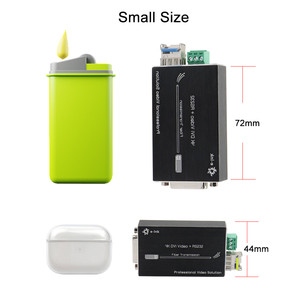 Convertidor de fibra 4K 60HZ DVI con conector RS232 LC Entrada de alimentación de 5V CC mini receptor transmisor de fibra DVI - Product Image 2