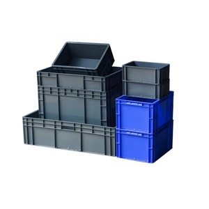 Caja sólida europea industrial europea, bolsa de plástico PP reciclable encajable para almacenamiento y uso logístico, contenedor de rotación apilable - Product Image 6