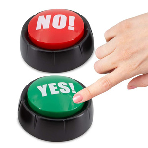<strong>Custom</strong> <strong>Talking</strong> <strong>Button</strong> Buzzers Switch Led Recording <strong>Custom</strong> Sound <strong>Buttons</strong> YES and NO <strong>BUTTON</strong> ANSWER GAME BUZZER - Product Image 1