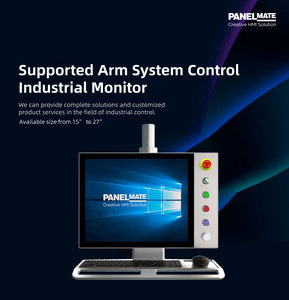 Monitor de pantalla táctil montado en el brazo industrial Beckhoff de 15 pulgadas con extensor KVM Pantalla de interfaz USB/RJ45 para la industria - Product Image 2