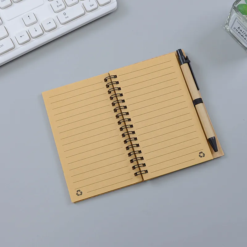 Wholesale Bamboo Cover Smart A6 Bamboo Notebook Planner For Student