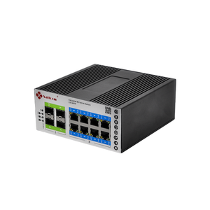 10-Port Industrial L2 Managed STP RSTP MSTP Ethernet Din Rail PoE-Switch 4 GE SFP-Glasfaser 8 GE RJ45 Kupfer-VLAN-Funktions anschluss - Product Image 3
