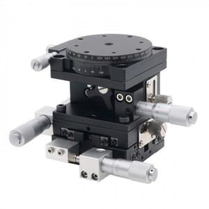 XYZR軸トリミングプラットフォームクロススライドガイドレール手動リニアステージスリップウェイ - Product Image 1