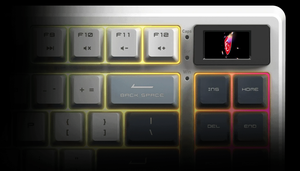 Teclado Msi Gaming Barato FORGE GK600 TKL WIRELESS SKY Teclado de buena calidad