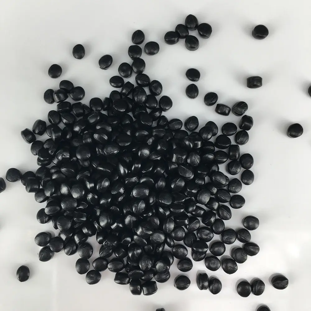 Polymer Masterbatch Carbon Black Compounding Plastic Extruder Granules Masterbatch para extrusión de plástico