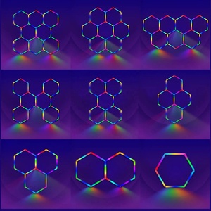 Professional Factory Sales Car Workshop Detailing Lights Light <strong>Rgb</strong> Decor for Hexagonal <strong>Led</strong> Light - Product Image 5