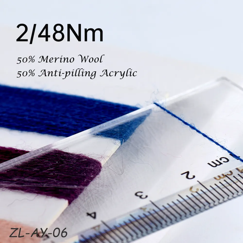 2/48 all'ingrosso calzini maglione bambino tinto melange misto macchina per maglieria piatta fantasia uncinetto 50% acrilico 50% filato di lana merino