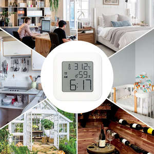 Thermo <span class=keywords><strong>Tester</strong></span> Detector Meter Hygrometer Binnencontrole Digitaal LCD-display Automatische temperatuur- en vochtigheidssensor voor metingen - Product Image 6