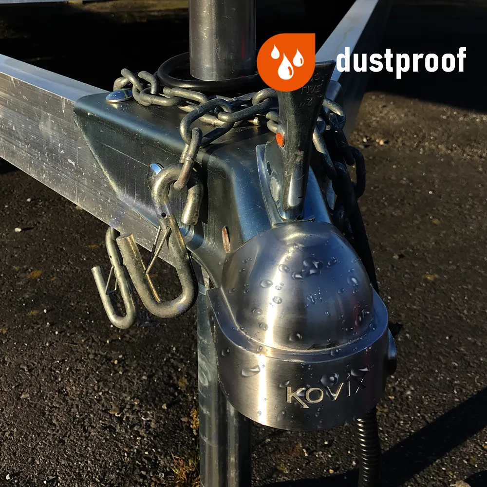 Kovix ev römork açık anti-hırsızlık paslanmaz çelik römork bağı kilit 120 desibel alarmı römork kaplini kilit