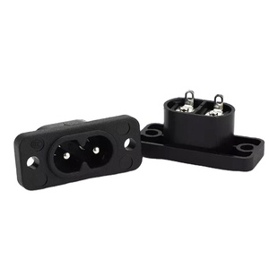 DB-06 2-core 8-shaped ซ็อกเก็ต2-PIN เทอร์มินัลแหล่งจ่ายไฟ AC พร้อมรูยึดคงที่ - Product Image 1