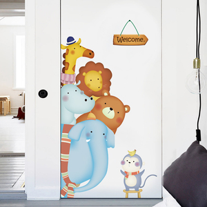 Personalizzato Cartone Animato Animale Adesivi Murali Carino per I Bambini Del Bambino Soggiorno Camera Da Letto Casa decorazione per la Casa Del Vinile Della Decorazione Delle Decalcomanie - Product Image 3