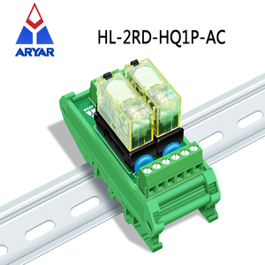 2チャンネルAC入力リレーモジュールAC 110Vまたは220VスリムDINレールマウント12Amp SPDTパワーリレーインターフェースモジュール - Product Image 3