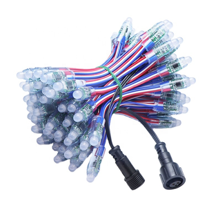 Rot weiß blau schwarz grün Draht WS2811 <span class=keywords><strong>LED</strong></span> <span class=keywords><strong>Pixel</strong></span> 12mm Kugel <span class=keywords><strong>RGB</strong></span> 5V 12V <span class=keywords><strong>dmx</strong></span> <span class=keywords><strong>LED</strong></span> <span class=keywords><strong>Pixel</strong></span> Modul <span class=keywords><strong>Pixel</strong></span> <span class=keywords><strong>RGB</strong></span> Streifen Lichter