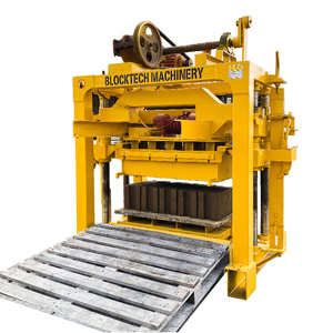 Máquina de bloques de hormigón con generador, Máquina manual de QTJ4-40 de bloques de cemento, precio en la india - Product Image 2