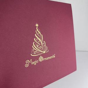 Benutzer definierte quadratische kleine Premium Goldfolie Einladung umschlag recycelt Wein rot Kraft papier Knopf Schnur biologisch abbaubar wasserdicht - Product Image 5