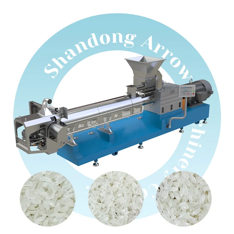 Máquina de procesamiento de arroz instantáneo, flecha, proyecto de fabricación de arroz nutritivo