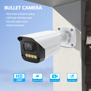 4 kanallı HD tam renkli gece görüş kapalı devre kameralar 2MP 5MP CMOS ev güvenlik DVR izleme sistemleri için tek yönlü ses seçeneği - Product Image 2