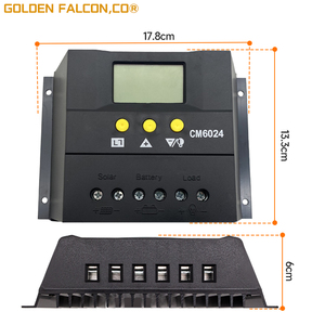 Regolatore di carica solare 12V/24V 60A Off Grid regolatore di carica della batteria solare con display LCD