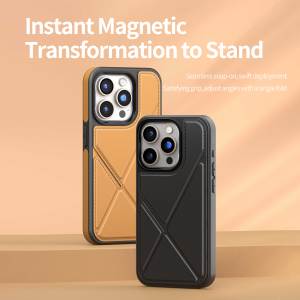 <span class=keywords><strong>Multi</strong></span> funcional telefone tampa traseira titular telefone capa protetora caixa de telefone de couro magnético para iphone 16pro max 15 14 13pro max