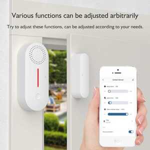 WiFi Door Sensor with Tuya App Alerts 120 DB Siren Timed Arming Kids Safety WiFi Door Window Sensor <strong>Alarm</strong> - Product Image 3