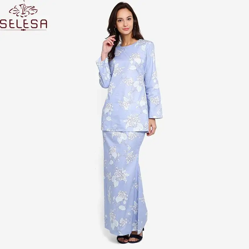 Yeni Melayu Malezya Kebaya Giyim Abaya Kurung Modeli Baju Müslüman Modern