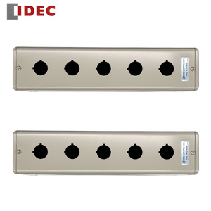 IDEC interruttore a pulsante KGNW515Y scatola di controllo elettrica universale scatola a bottoni in acciaio foro da 22mm 5 fori da YAMAT - Product Image 2