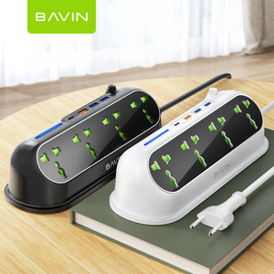 Bavin evrensel ab tak dalgalanma koruması masaüstü çok fonksiyonlu 3 USB portları ile güç şeridi uzatma soket 4 güç çıkışı - Product Image 1