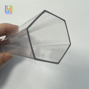 定制彩色装饰PMMA // 聚氯乙烯塑料管聚碳酸酯透明六角管 - Product Image 1