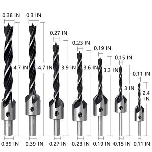 26pc钻头组合套装中心冲孔木工三尖钻木塞钻 - Product Image 3