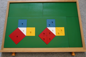Erken öğrenme öğretim kaynakları bebekler için eğitici oyuncaklar Pythagoras Montessori matematik teoremi - Product Image 4