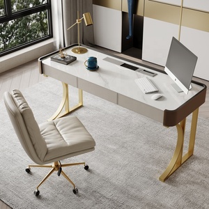 Italian Light Luxury Executive Classic Table Modern Minimalist Office <strong>Computer</strong> <strong>Desk</strong> with Drawers - Product Image 5