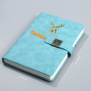2026 Kleine Menge Custom ized Verschiedene Farben Metall knopf A5 Hochwertiges Journal B5 Größe Leder tagebuch PU Hardcover Notebook - Product Image 1