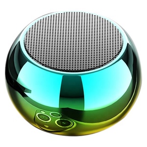 M3渐变桌面影院低音炮完美音响迷你无线USB BT扬声器电镀七彩灯便携式小扬声器 - Product Image 1